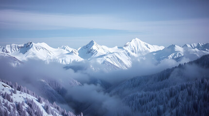 Fototapeta premium mountains in the snow
