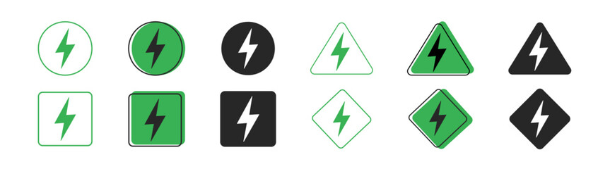 Thunder bolt flash icon, yellow flash lightning bolt icon. Power energy sign lightning bolt illustration thunder icon