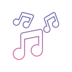 Music Notes Icon vector stock illustration