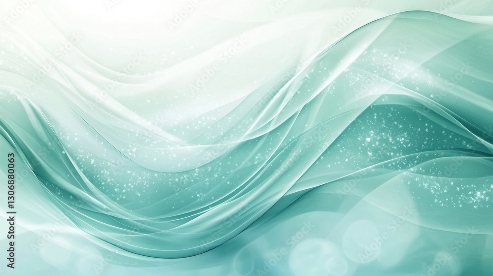 Aufkleber abstract flowing lines with sparkle and subtle gradients create beauty