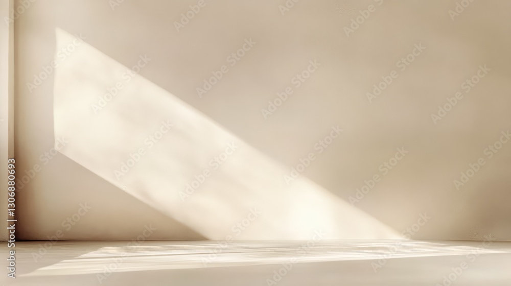 Poster soft gradient of natural light shifting into shadows on a smooth neutral background, elegant and sub