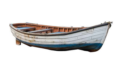 Small boat isolated on transparent background png Generative AI