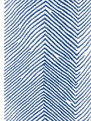 Wavy zigzag pattern in blue and white, textured visual intrigue surface