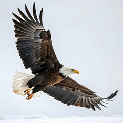 Obraz premium An eagle is a large, powerful bird of prey known for its keen vision