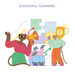 Business. Flat Vector Illustration