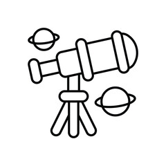 Telescope Icon vector stock illustration