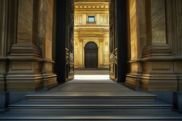 Obraz premium Philadelphia Art. Museum Entrance in American City Landscape