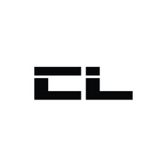 CL monogram logo design letter text name symbol monochrome logotype alphabet character simple logo