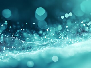 Modern Business Technology Background with Data Waves and Motion Blur