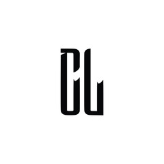 CL monogram logo design letter text name symbol monochrome logotype alphabet character simple logo
