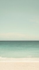 Fototapeta premium Beach horizon ocean sky.