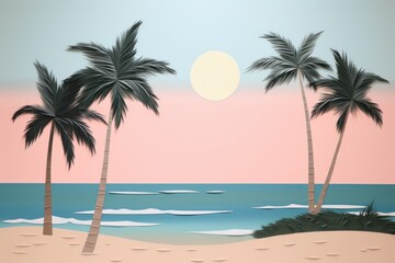 Beach landscape outdoors nature.