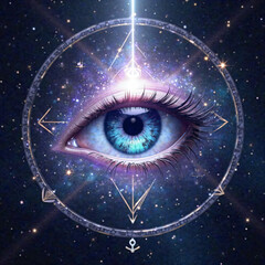 Third Eye Vision: Cosmic Insight Glow