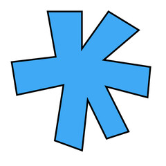 Obraz premium Blue Asterisk