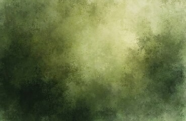 Obraz premium Olive green abstract watercolor with grunge texture. Military camouflage pattern for artistic backgrounds with dark neutral tones. Army khaki beige sepia sage and leaf design for web wallpapers.