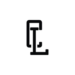 CL monogram logo design letter text name symbol monochrome logotype alphabet character simple logo