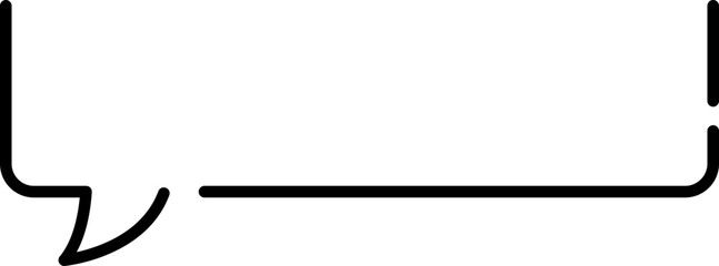 Obraz premium 吹き出し シンプル 四角 上なし ベクター