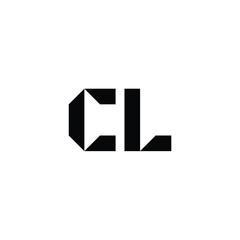 CL monogram logo design letter text name symbol monochrome logotype alphabet character simple logo