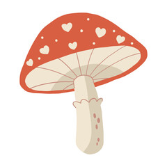 vector illustration of a mushroom