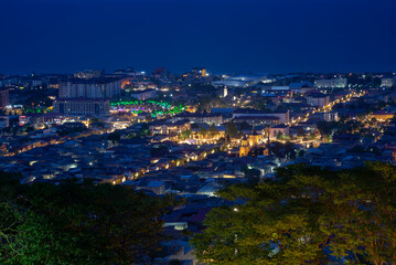 Fototapeta premium Night view of Derbent. Republic of Dagestan, Russia