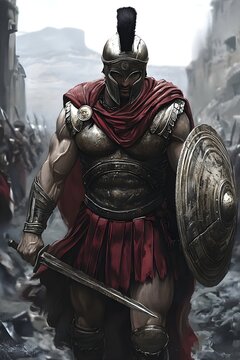 Greek Spartan warrior