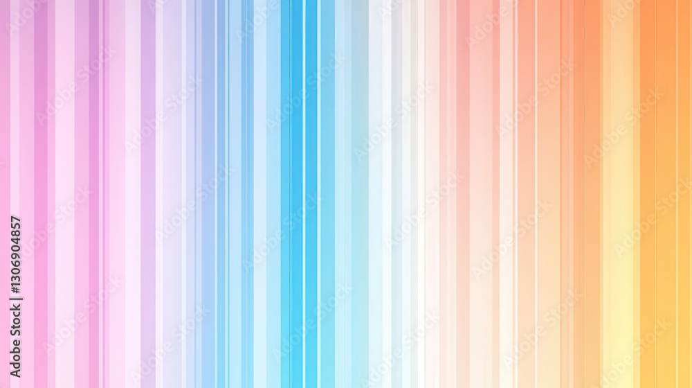 Canvas Prints gradient striped abstract background with vibrant cool to warm color tones