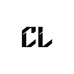 CL monogram logo design letter text name symbol monochrome logotype alphabet character simple logo