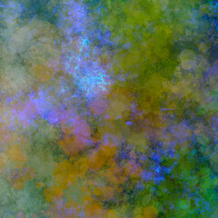 Abstract blurry painted seamless background in bright summer, deciduous, sky, natural colors