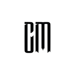 CM monogram logo design letter text name symbol monochrome logotype alphabet character simple logo