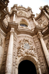 Obraz premium Architectural details of The Cathedral of Valencia