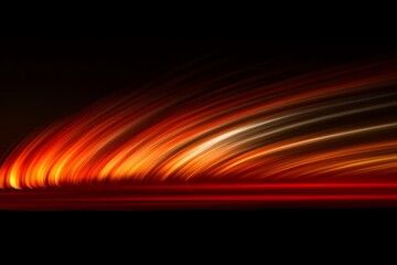 Obraz premium Abstract representation of fiery lines and luminous energy against black background