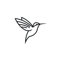 Fototapeta premium Hummingbird Vector Logo Design