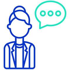 kayaking outline dual color icon