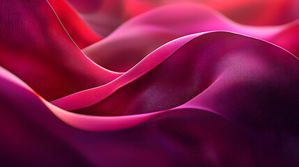 Obraz premium Abstract Red Fabric Waves Background Texture Design
