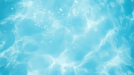 Obraz premium close-up of water ripples with sunlight reflections, blue tones, natural and refreshing,