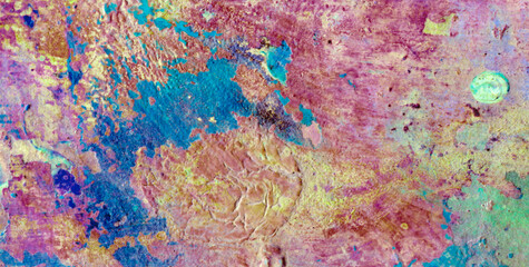 Radiant Splatter Symphony: Immerse Yourself in the Mesmerizing Dance of Colors and Textures on an Abstract Canvas