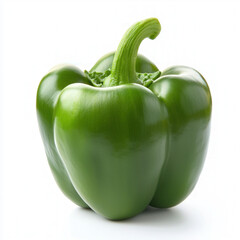green bell pepper isolated