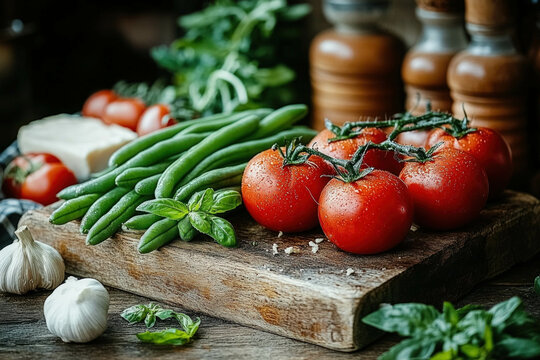 Green Beans Tomatos Cheese
