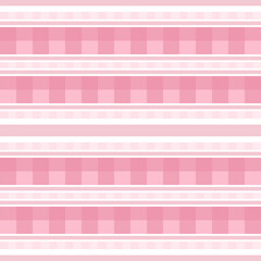 Retro geometric pink and white seamless pattern
