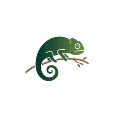 Fototapeta premium Chameleon Vector Logo Design