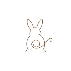 Fototapeta premium Rabbit Vector Logo Design