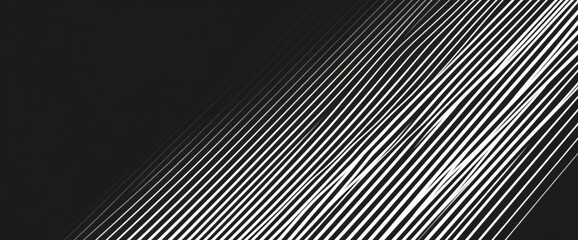 Diagonal black and white stripes create a dynamic texture, suggesting movement and speed, ideal for modern design or technology concepts.  Free space available for text