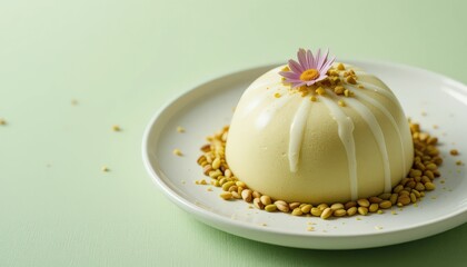  Pistachio Mousse with White Chocolate