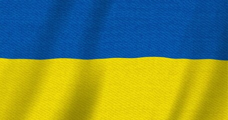 Ukraine flag background with seamless loop
