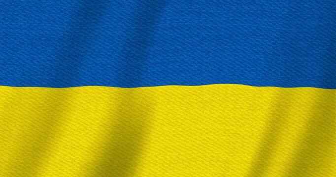 Ukraine flag background with seamless loop
