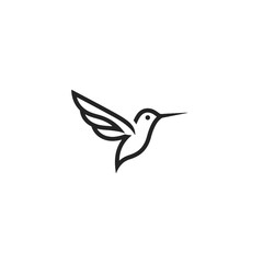Obraz premium Hummingbird Vector Logo Design
