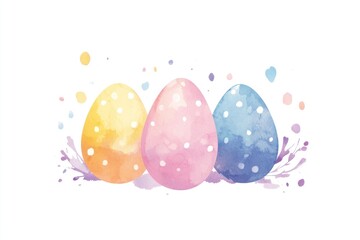 Easter eggs illustration easter design.