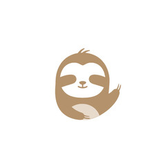 Obraz premium Sloth Vector Logo Design