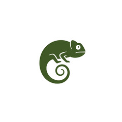 Fototapeta premium Chameleon Vector Logo Design
