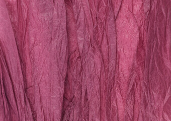 Fototapeta premium Texture of Crumpled red tissue paper